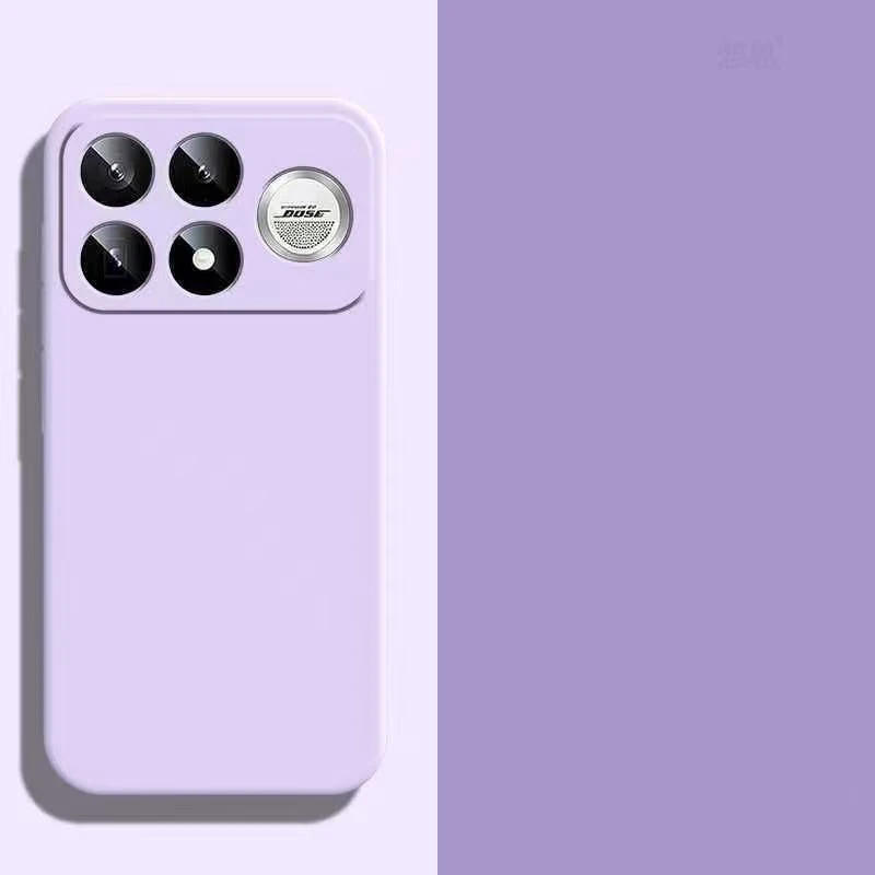 Square Liquid Silicone Soft Shockproof Phone Cover Coque
