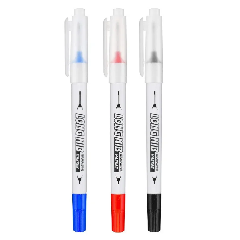3Pcs 20mm Deep Hole Long Nib Head Markers For Metal Perforating Woodworking Decoration Deep Hole Ceramic Reach Marker Pens multifunction pen