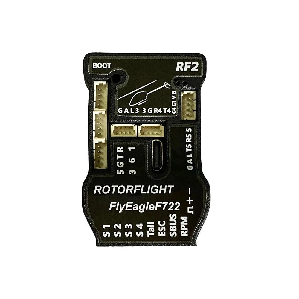 

FlyEagle RF2 Flybarless Rotofight F7 F722 Flight Controller Mini 42688 Gyro Stabilizer Helicopter System Baro For RC Aircraft