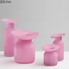 Matte Pink Glass Vase Decorative Flowers Arrangement Desk Decoration Irregular Bottle Mouth Flower Pots Floral Vase Modern Decor 5