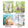 Plastic Clothes Pins Sock Towel Clips Laundry Hanging Fixed Clothespin Fastener Tweezers Pegs Clip Clothing Storage Organizer 5
