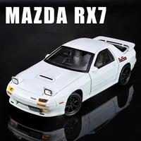 1:32 Mazda RX7 RX-7 FC INITIAL D Supercar Alloy Die Cast Toy Car Model Sound and Light Children's Toy Collectibles Birthday Gift 2