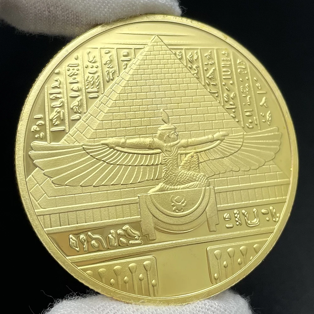 Totoh of egyptゴールドコイン、Tankhenピラミッド型メダル、コレクションカプセル、お土産ギフト、1931 - AliExpress