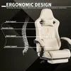 Gaming Chair with Footrest Ergonomic Computer Chair Massage Lumbar Cushion, Racing Video Game Chairs Adjustable 4