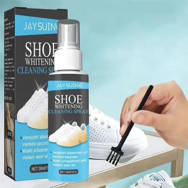 White Shoes Stain Polish Cleaner Gel Sneaker Whiten Cleaning Dirt Remover  Set For Sneaker Remove Yellow Edge Cleaner - Shoe Brush - AliExpress