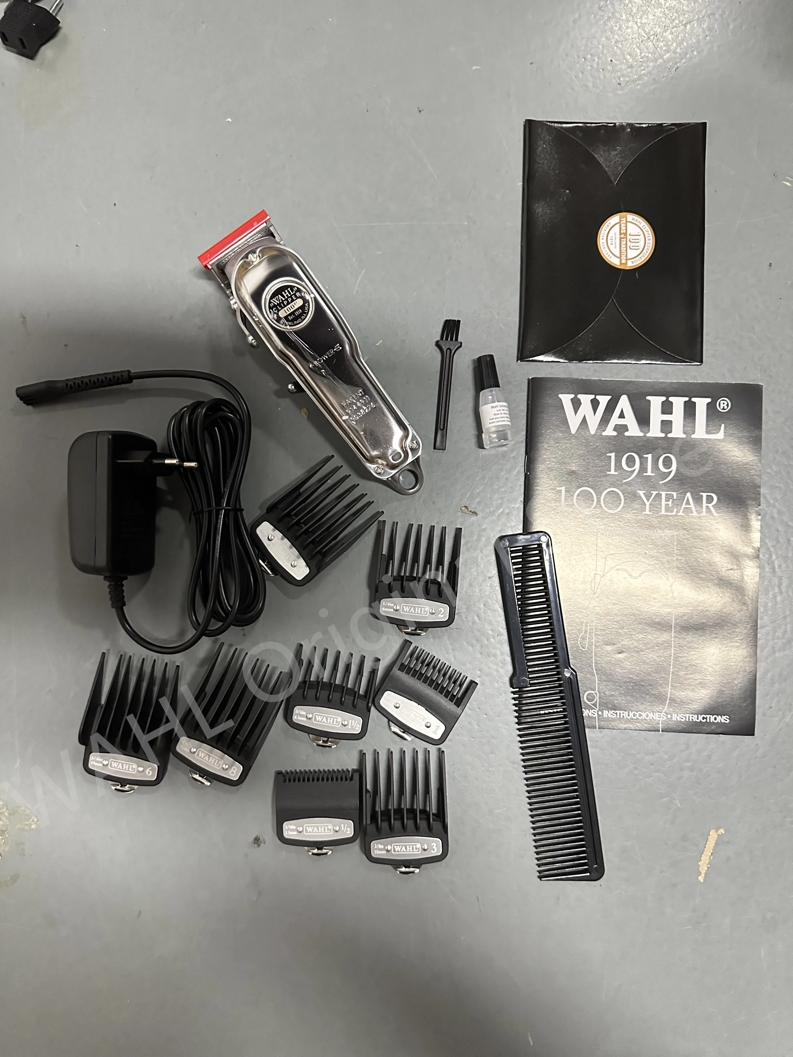 Wahl 1919 남성용 전문 헤어 클리퍼, 전기 무선 트리머, 이발사 커팅 머신 클리퍼
