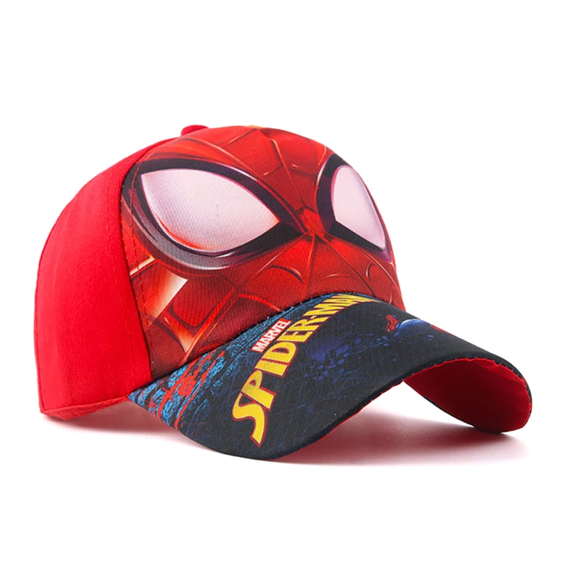 Summer Spring Disney Spiderman Anime Kids Hat Boy Girl Travel Caps Spider Man Children Baseball Caps Baby Accessories