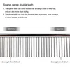 Pet Dematting Comb Stainless Steel Pet Grooming Comb for Dogs and Cats Gently Removes Loose Undercoat Flea Comb Pretty&Better 5