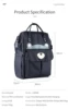 INSULAR Baby Diaper Bag Mom Maternity Packsack Infant Stroller Nappy Backpack Nursing Changing Bag Large Capacity Multi-function 6
