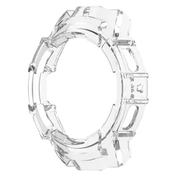 Sleek Protective Armor Cover for Galaxy Watch - Hollow Frame Fashion Bumper Case (Frosted Transparent)