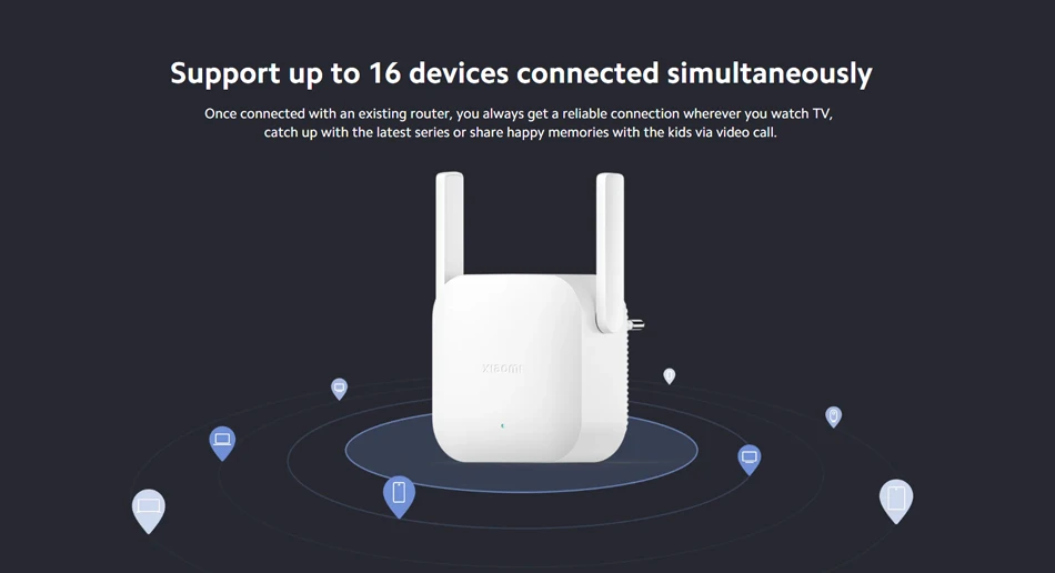 Inteligente, Plug UE, Antenas Externas, Até 300Mbps, N300, 2.4G