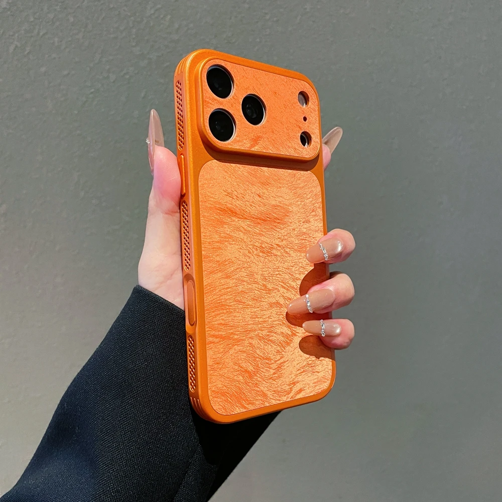 Luxury Velvet Phone Case with Camera Protection and Heat Dissipation
