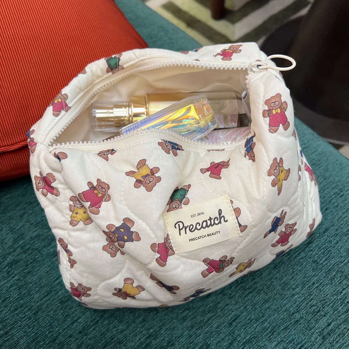 

Cartoon Printing Large Capacity Cosmetic Bag Travel Supplies Portable Large Canvas Storage Bag Inner Bag