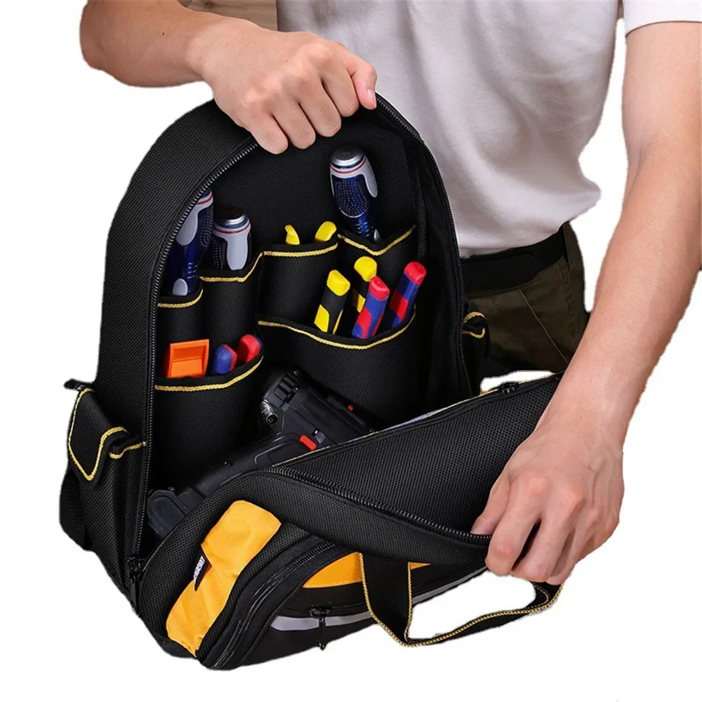 

Large-Capacity Double-Shoulder Tool Bag Special Electrician Tool Bag Waterproof Multi-Function Repair Double-Shoulder Tool Bag