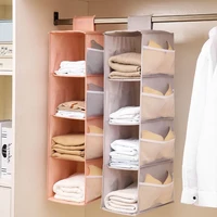 Multi-Layer Hanging Closet Organizer Hanging Bag/Shelf Foldable For Bra Storage Bag Socks Clothes Storage Organizer Hanging Bag 2