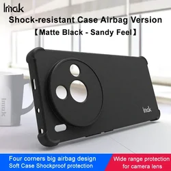 Matte Black IMAK Lens 360° Protective Phone Case - Soft Cover Edition for Nubia Z50S Pro (Black)