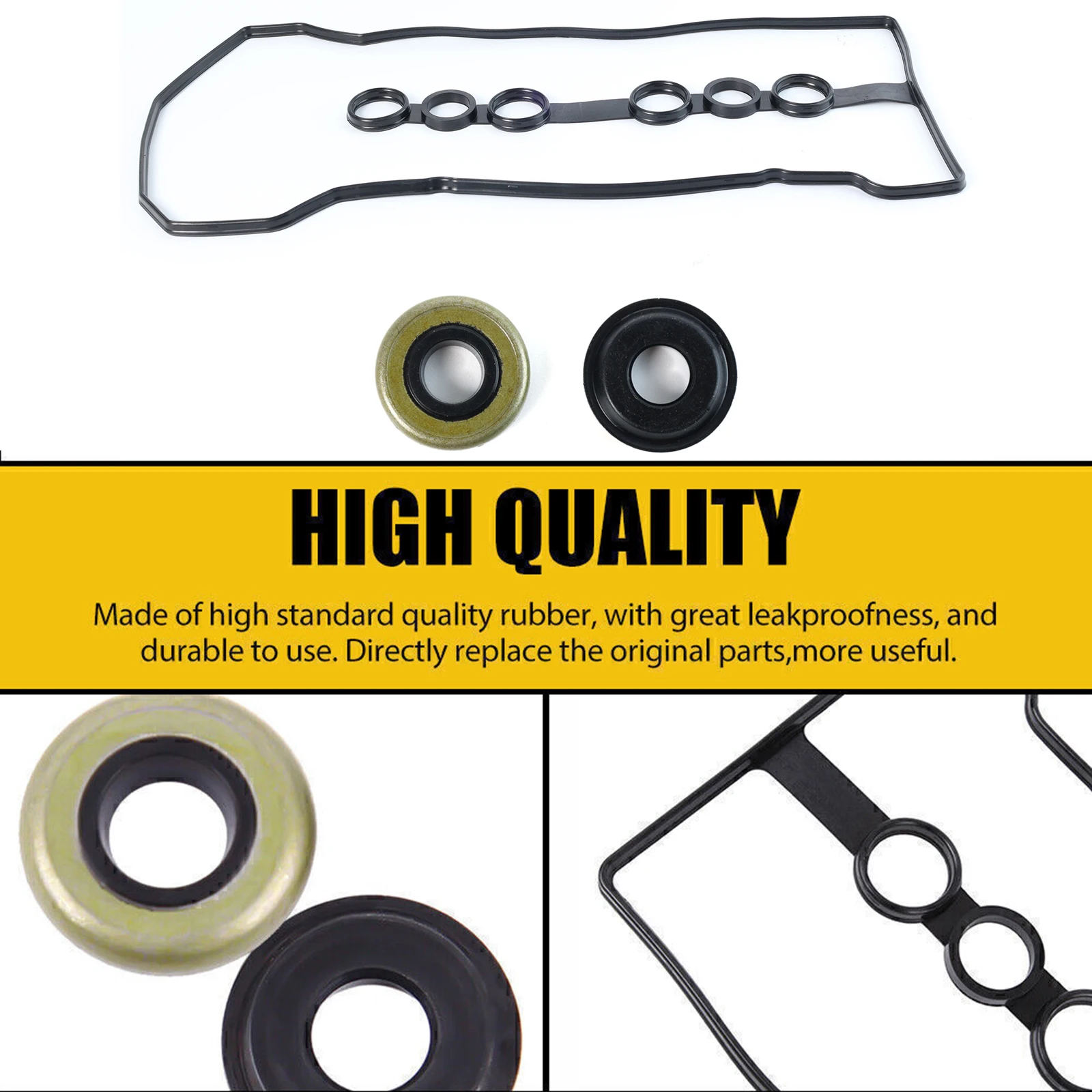 Car Engine Parts Valve Cover Gasket Accessories For Toyota Matrix Corolla Celica MR2 Chevy Prizm 2000 2001 2002 2003-08 VS50542R