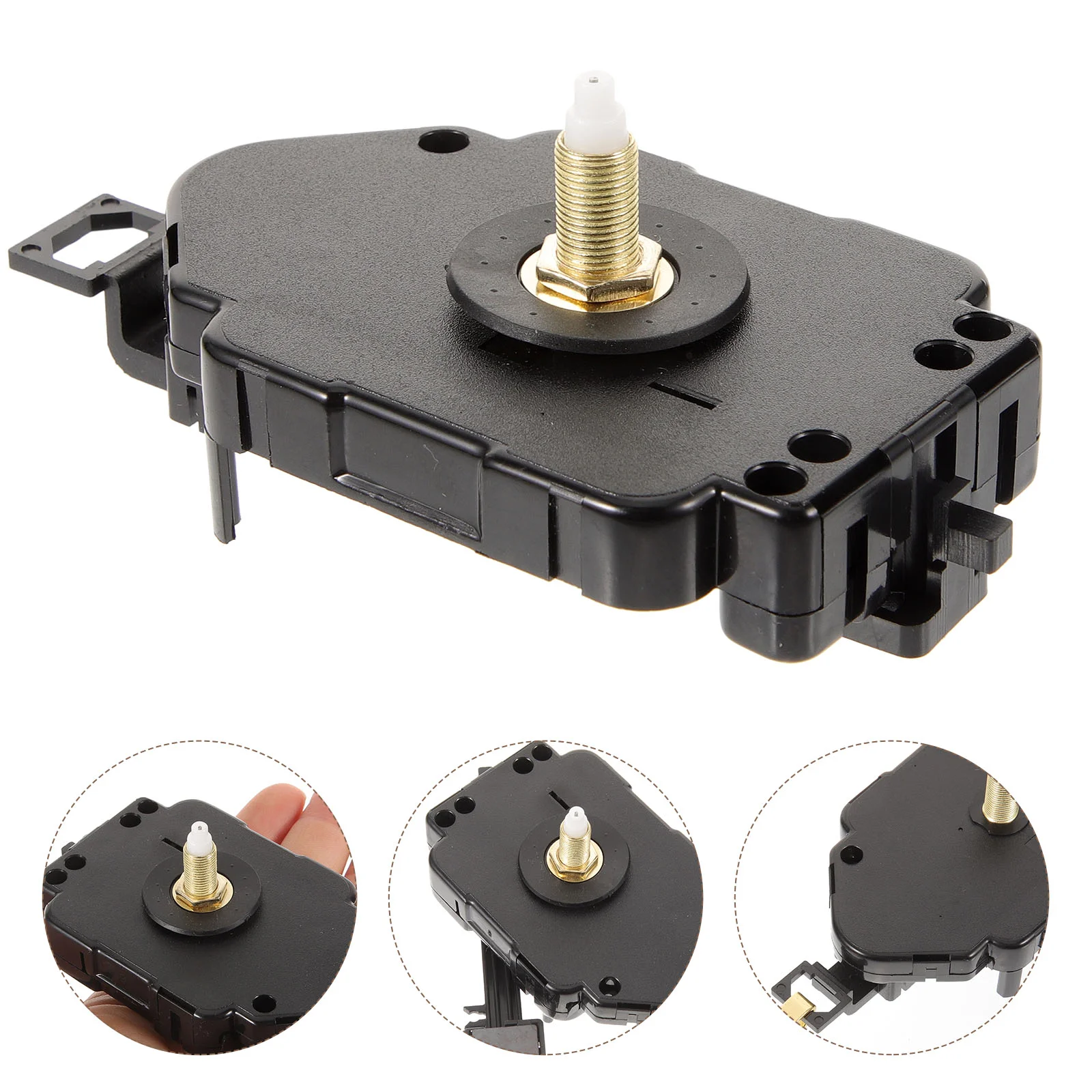 

Quartz Pendulum Clock Movement DIY Repair Parts Mute Kit Wall Mechanism Thread Replacement Plastic