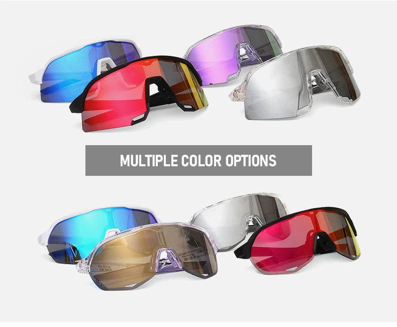 100 neue Outdoor Radfahren Sonnenbrille Männer Straße Fahren Fahrrad Brille Sport Bergsteigen Frauen Fahrrad Radfahren UV400 Brille – Detail 3