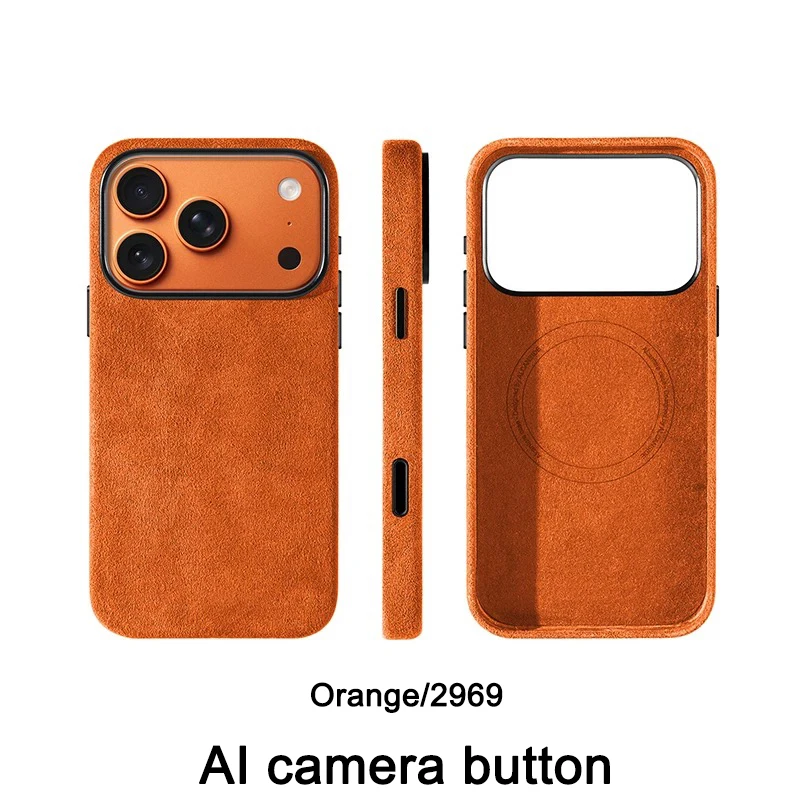 غطاء حماية مغناطيسي من الألكانتارا الأصلي لهاتف آي...