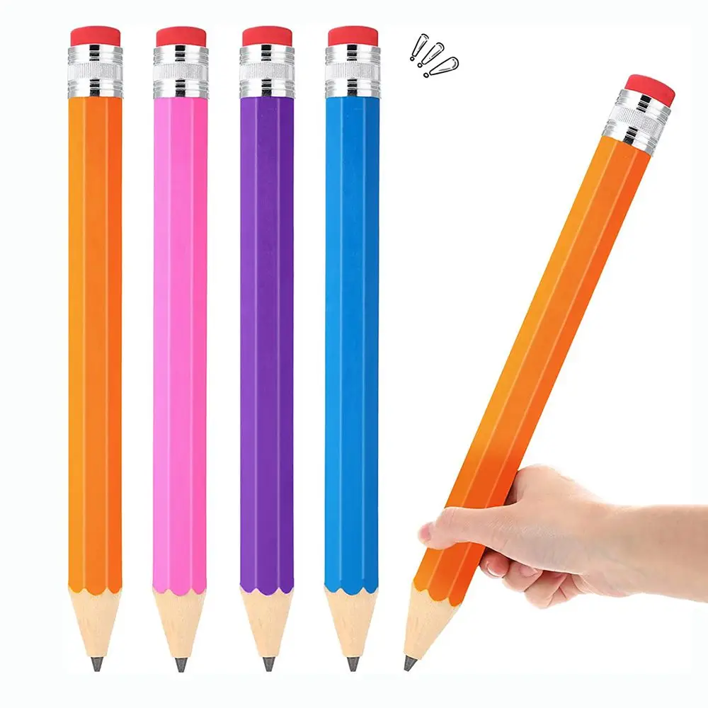 Huaxingda Crayons géants en Bois,Crayon Papeterie géant - Énorme Couleur  pour l'écriture des Enfants d'âge préscolaire, 35 cm Long : :  Fournitures de bureau