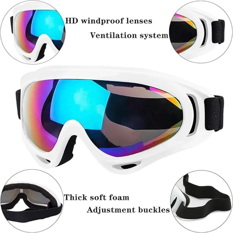 Outdoor Sport Ski Goggles Anti fog UV400 Protection Ski Mask Male Female Anti-Fog Big Face Snow Glasses Snowboard Skiing Eyewear 2