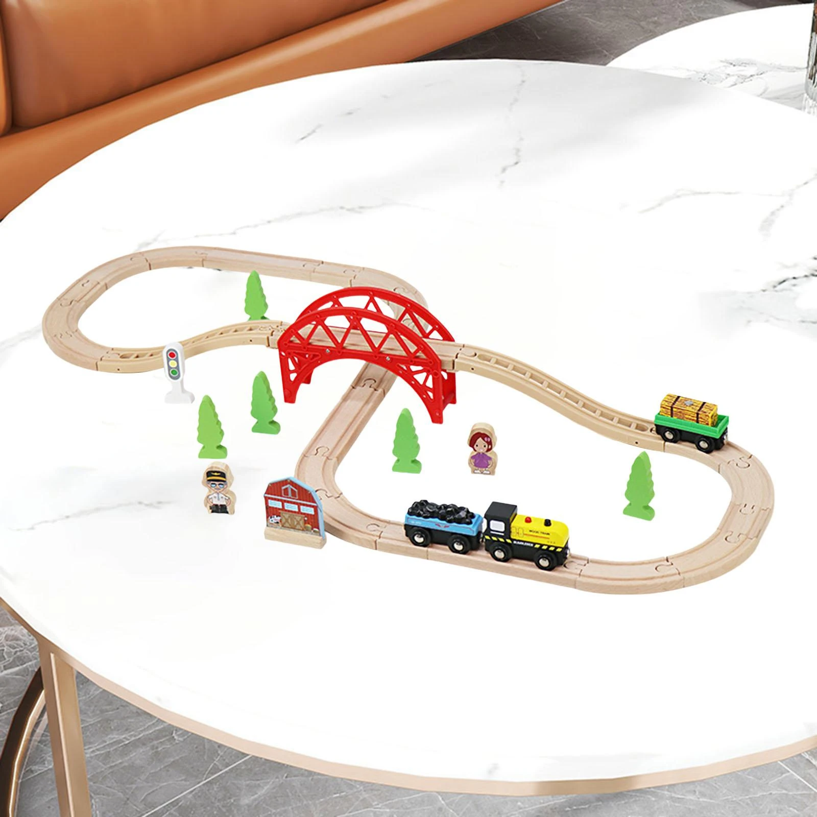 Spoorlijn Speelgoed Houten Trein Set Voor Verjaardagscadeau Kinderen| -