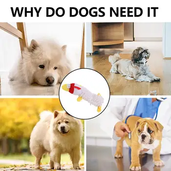 Stuffed Dog Toys Squeaky Dog Plushies For Chewing Dogs Entertainment Supplies Easy To Clean Plush Toys For Pet Shelter Home 4