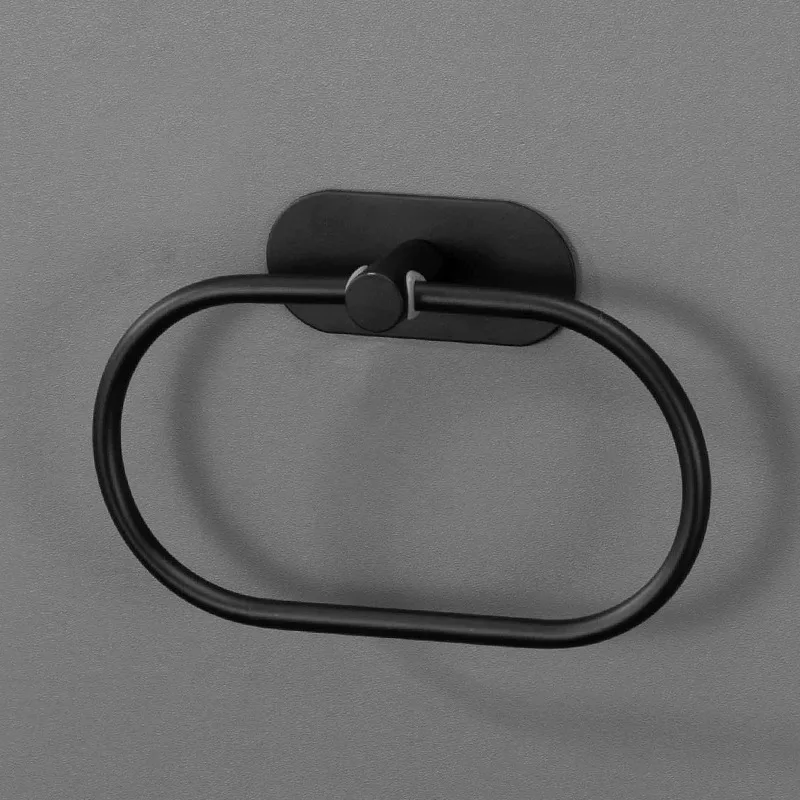 Stainless Steel Towel Holder Self-adhesive Bathroom Towels Rack Washhand Hanger Ring Rail Bar Kitchen Storage Accessories towel rack towel holder storage rack