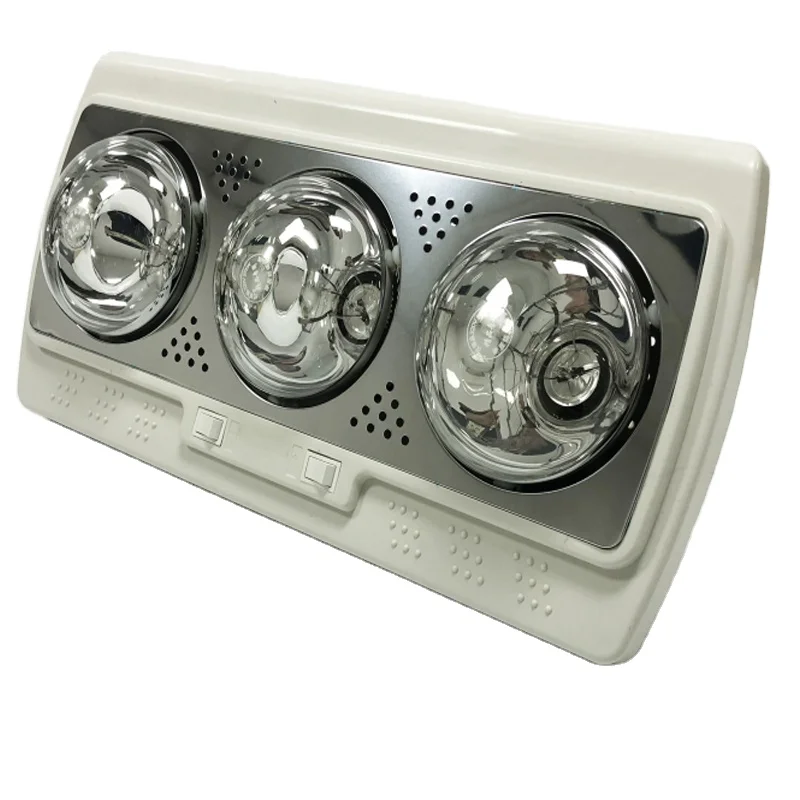 Wall-Mounted-Bathroom-Shower-Infrared-Lamp-Heater-3-Lamps-Waterproof ...