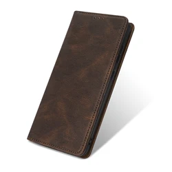 Premium Flip Wallet Case with Card Holder - Protective Cover - Galaxy A07 (Coffee)