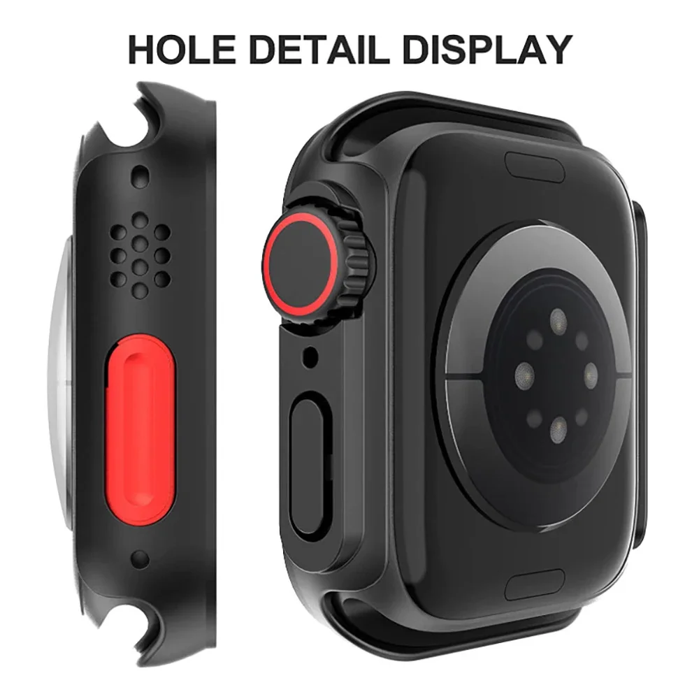 Premium Glass & Protective Case for Apple Watch - Ultra-Durable Bumper & Screen Protector Cover
