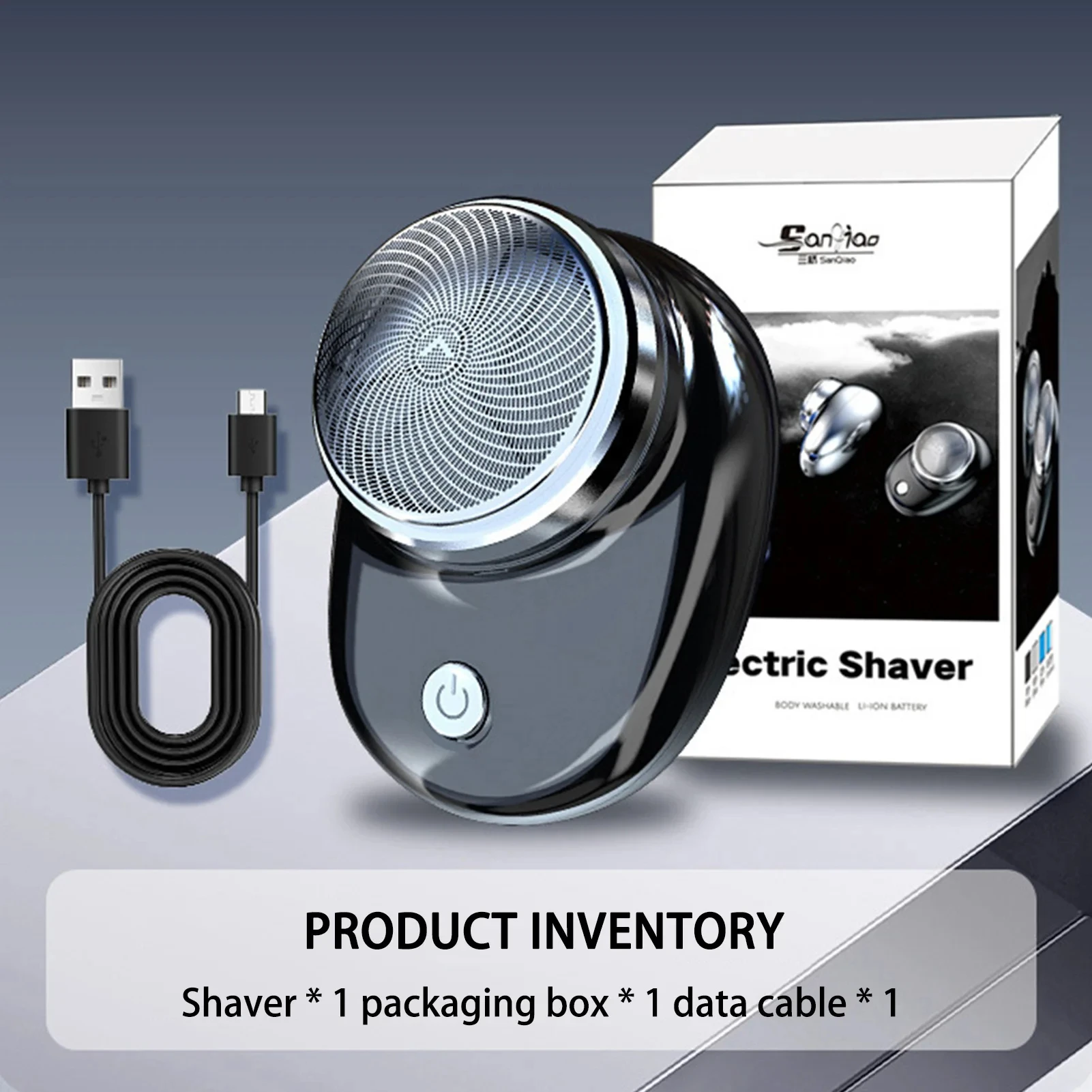 Electric Shaver Charging Mini Pocket Travel Razor Portable Wireless Detachable Facial Beard Hair Trimmer 1PC