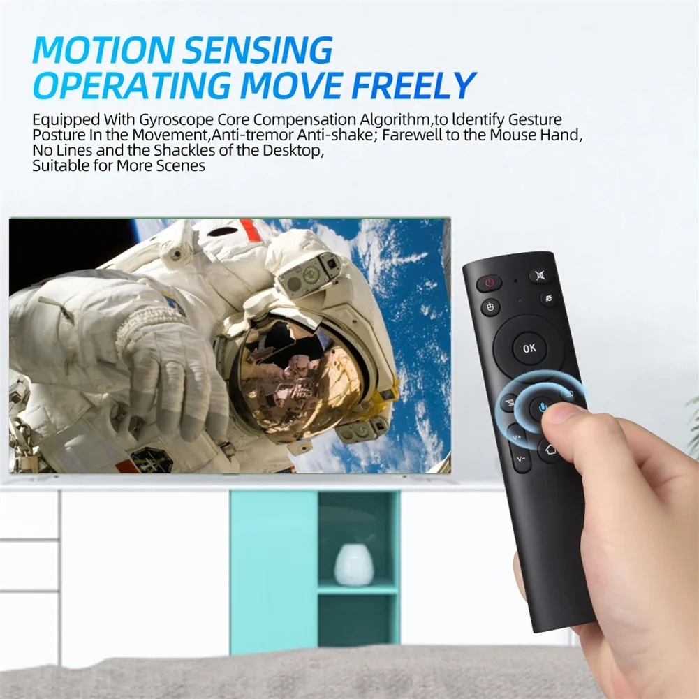 Q5+ Air Mouse Remote 2.4G Multifunctional Fly Mouse Voice Control Gyroscope Air Mouse Compatible For Android Device images - 6