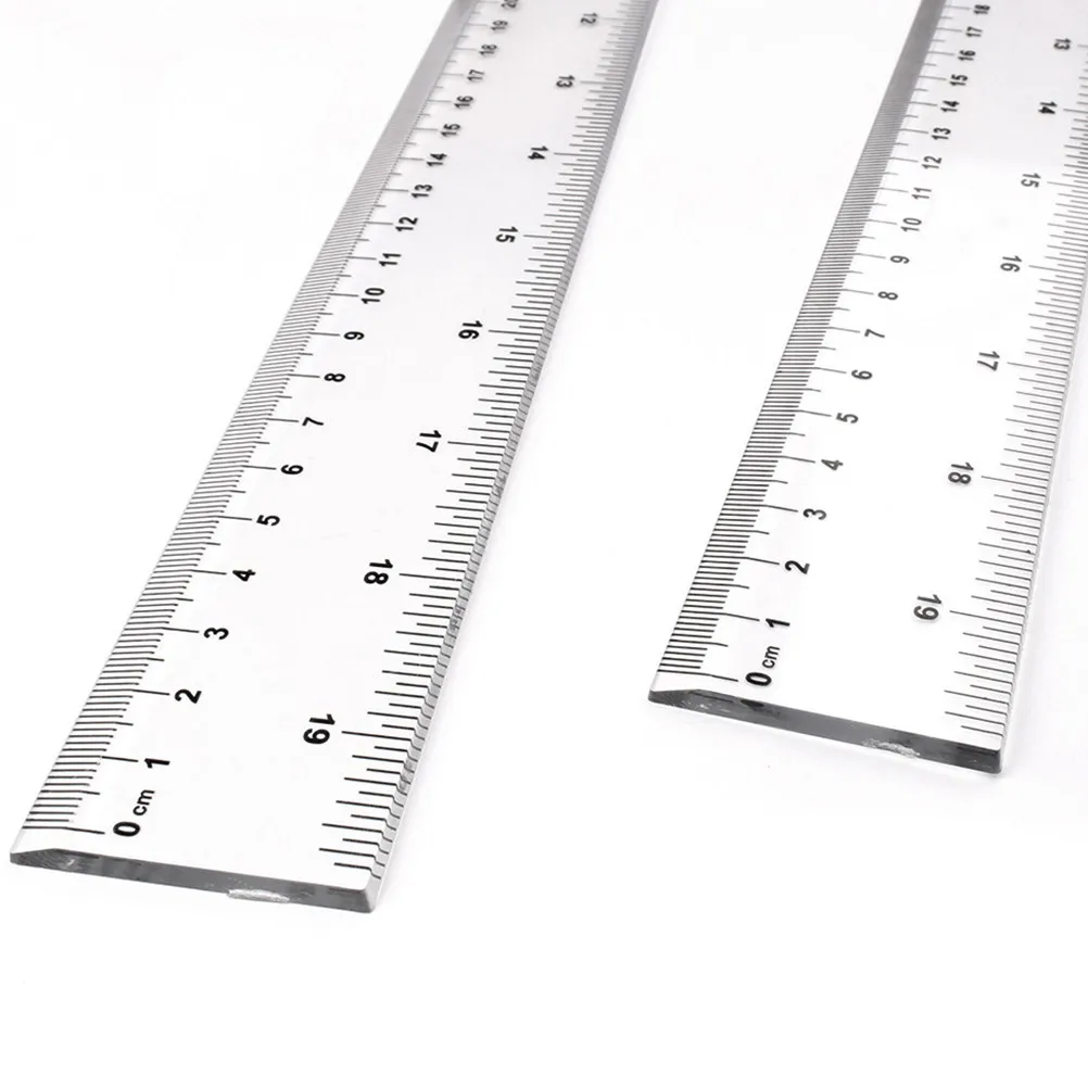 16Pcs 20Cm 프리미엄 플라스틱 자 일자형 측정 도구 학생 교사 학교 사무실 가정용 고정밀 투명 눈금
