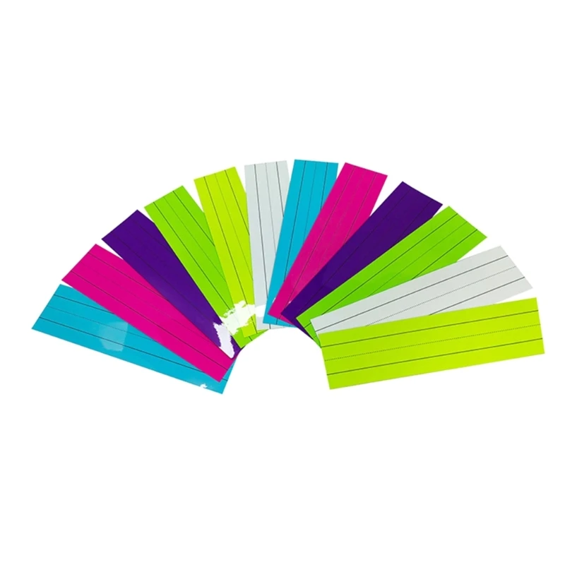 

12x3in Sentence Strips with Magnets, Classroom Learning Tool for School Teacher