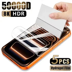 Pack of 5 Full Cover Hydrogel Screen Protectors - Hydrogel Film