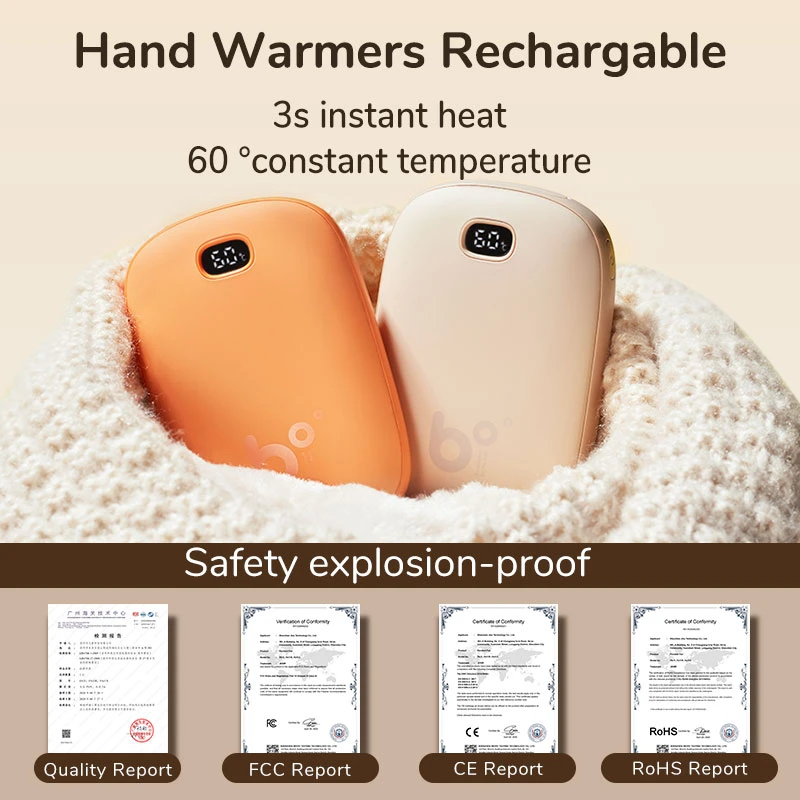 Electric Hand Warmer Powerbank Hand Heater Usb Rechargeable Hand
