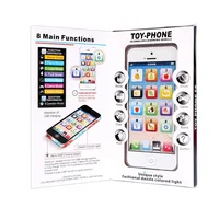 Kids Early Educational Mobile Phone Toy Children English Learning Music Cellphone with Light and Sound for Baby Infant Gift 1