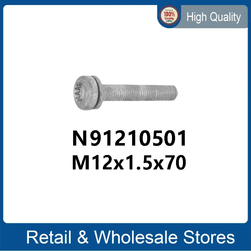 N91210501 M12x1.5x70mm adhesive screw for VW Audi N 912 105 01 12x1.5x70mm 12*1.5*70mm M12*1.5*70mm