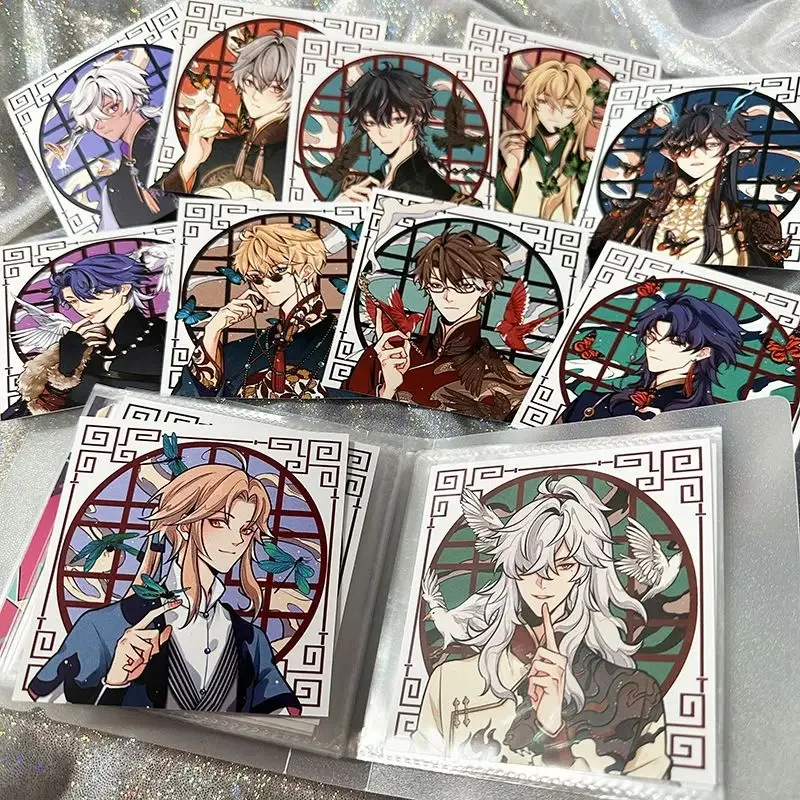 Honkai:Star Rail Original 3 Pz/Set Fanworks Fantasy Wuxia Style Lunae Heroes Square Card + Carta Trasparente + Love Badge Fans Gifts