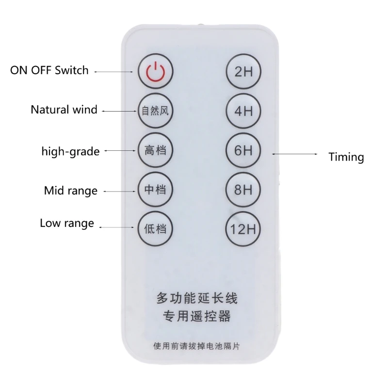 Controle Remoto Usb de 200 cm com Temporização de a 12 Horas e Cabo de Velocidades para Ventilador de Teto de Mesa de v - Imagem 4