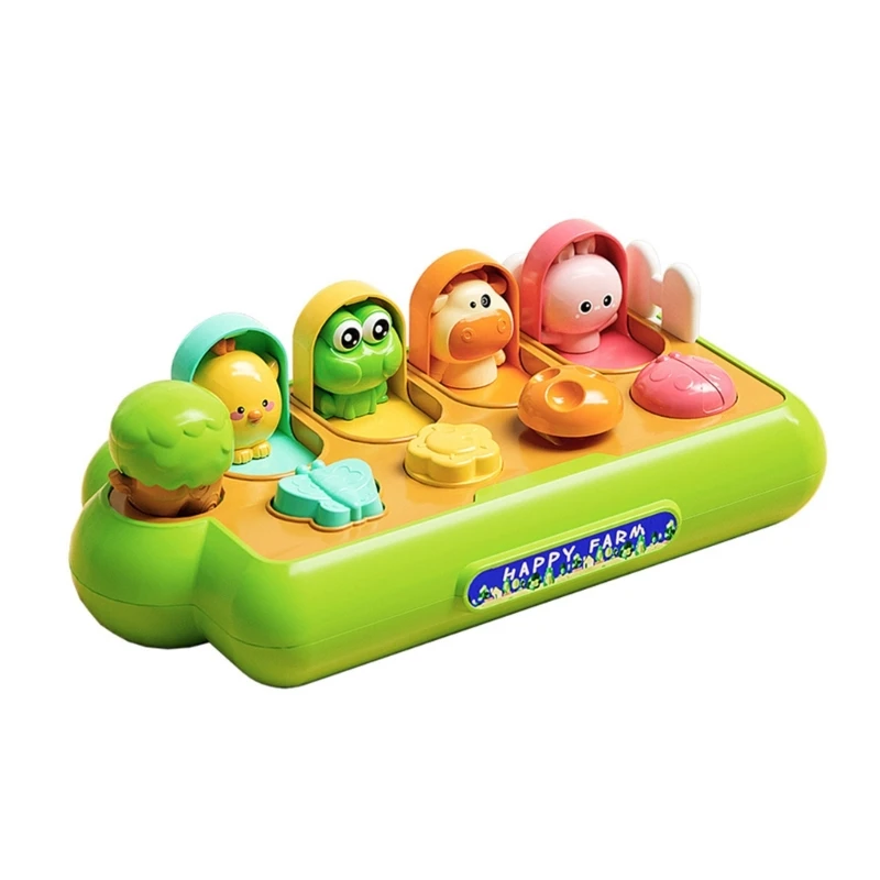 

Animal Push and Popup Toy Hide and Seek Toy Portable Children Development Preschool Educational Toy for Toddler