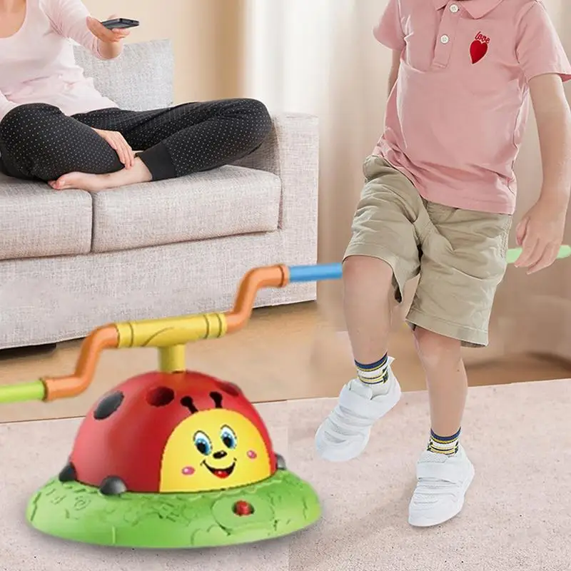 Jump And Toss Toy 3 in 1 Ladybug Multifunction Exercise Machine Ferrule Jump Rocket Launcher Sports Game Outdoor Educational Toy water rocket rocket launcher kid pop up outdoor sports spray diy handmade accessories children s students outdoor science toy