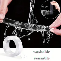 "Versatile Reusable Double-Sided Waterproof Adhesive Tape - Perfect for Kitchen and Bathroom Supplies" - Image 3