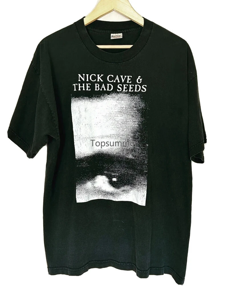 Vintage Nick Cave & The Bad Seeds Shirt Your Funeral My Trial Black Xl