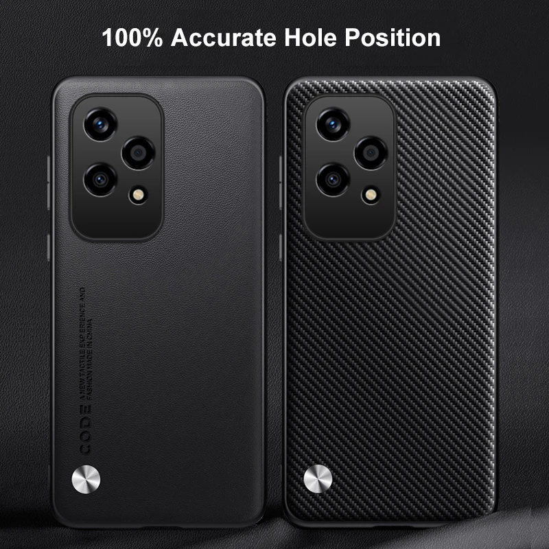 Luxury PU Leather Shockproof Phone Case – Full Protection Back Cover
