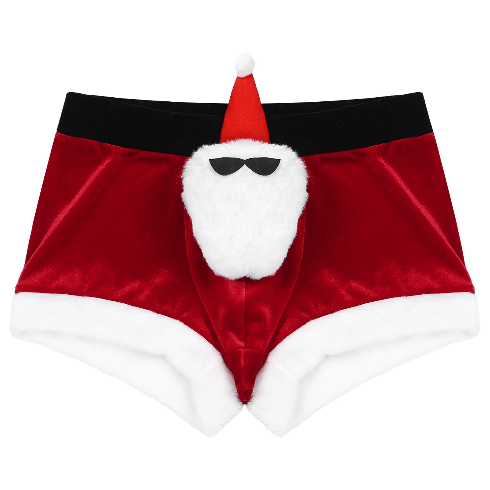 Novelty Men Christmas Panties Funny Cosplay Low Rise Santa Claus Doll Boxer  Shorts Underwear Underpants - AliExpress