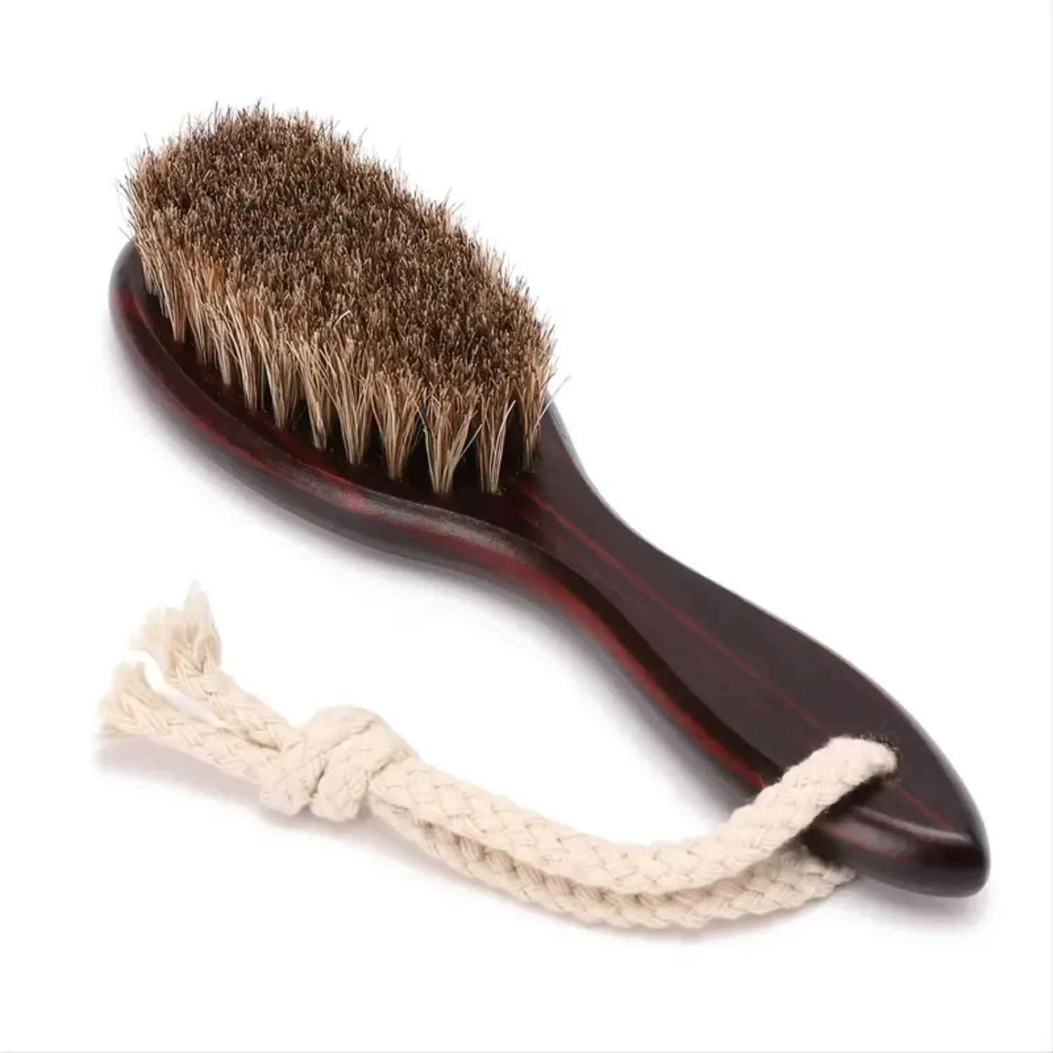 Barber Fade Brush-Wood Handle Beard Care Brush with Boar Bristles