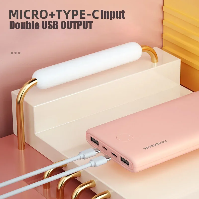10000mAh Power Bank Ultra-thin Portable Charger For iPhone 14 13 12 8 Xiaomi Samsung Huawei External Battery 10000 mAh PowerBank 3